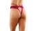 Magenta Kalina Strappy Velvet and Lace Thong by Fantasy Lingerie