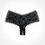 Allure Lingerie Adore Candy Apple Crotchless Panty-Black