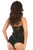 Lavish Black Patent Underwire Bustier by Daisy Corsets