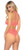 Coral Crochet Lace Crop Top and Panty Set by Leg Avenue