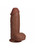 RealRock Realistic Extra Thick 8 Inch Dildo with Balls-Tan