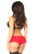 Red Lace Ruffle Panty by Daisy Corsets