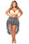 Dark Grey High Low Lace Skirt by Daisy Corsets