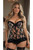 Daisy Corsets Nude Lycra and Black Lace Bustier Corset