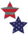 Pastease Patriotic Glitter Stars Nipple Pasties