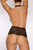 Allure Lingerie Black Posh and Spicey Thong with Collar and Pearls
