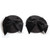 Burlesque Collection Black Glitter with Satin Bow Pasties by Bijoux Indiscrets