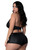 Lust Fetish Thalia Black Halter Top and Hot Pants Set