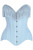 Daisy Corsets Light Blue Denim Corset with Fringe