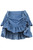 Daisy Corsets Blue Denim Ruched Skirt
