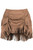 Daisy Corsets Tan Suede Ruched Skirt with Fringe