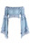 Daisy Corsets Light Blue Denim Peasant Top