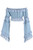 Daisy Corsets Light Blue Denim Peasant Top