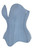 Daisy Corsets Light Blue Denim Deep Plunge Corset