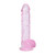 RealRock Crystal Clear Realistic 5 Inch Dildo by Shots-Pink