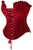 Daisy Corsets Dark Red Velvet Front Lace Up Corset