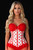 Daisy Corsets White with Red Hearts Valentine Bustier
