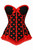 Daisy Corsets Black with Red Hearts Valentine Bustier