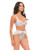 Elena White and Blue Floral Embroidered Bra G-String Set