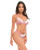 Glinda Pink Mesh White Floral Embroidery Set