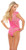 Hot Pink Embroidery Teddy Bodysuit