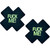 Black X Shape Fuck Me Glow In The Dark Pasties