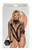 Black Rhinestone High Neck Bodysuit