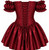 Daisy Corsets Dark Red Brocade Corset Dress