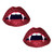 Red Vampire Lips Nipztix Pasties