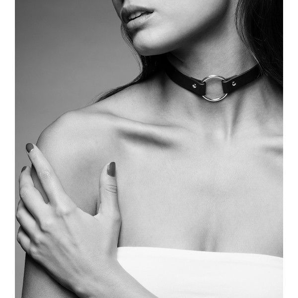 The Maze Collection Maze Single Ring Choker by Bijoux Indiscrets-Black
