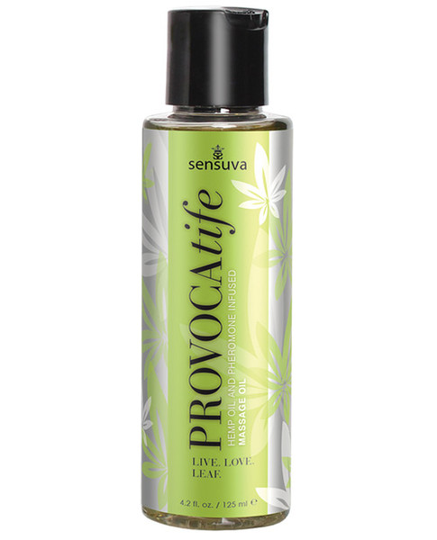 Provocatife Hemp Oil and Pheromone Infused Massage Oil by Sensuva