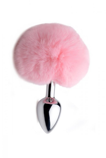 Tailz Fluffy Pink Bunny Tail Anal Plug by XR Brands