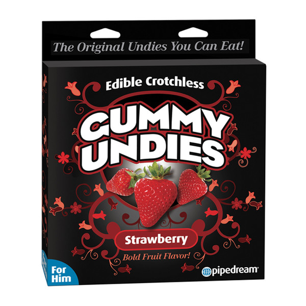 Edible Gummy Undies for Him-Strawberry