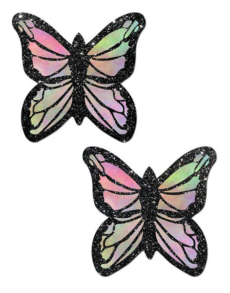 Pastease Monarch Glitter Pastel Rainbow Butterfly Nipple Pasties