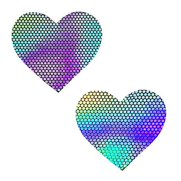 Holographic Hearts Nipztix Pasties