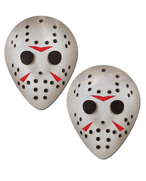 Scary Halloween Hockey Mask Nipple Pasties