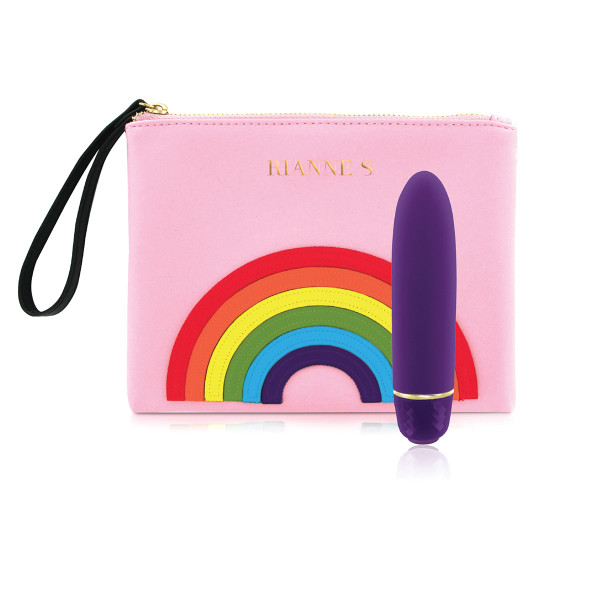 Classique Vibrator and Bag by Rianne S-Deep Purple Pride