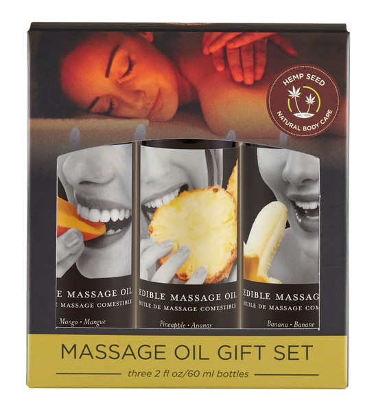 Edible Tropical Massage Oil Gift Set by Earthly Body