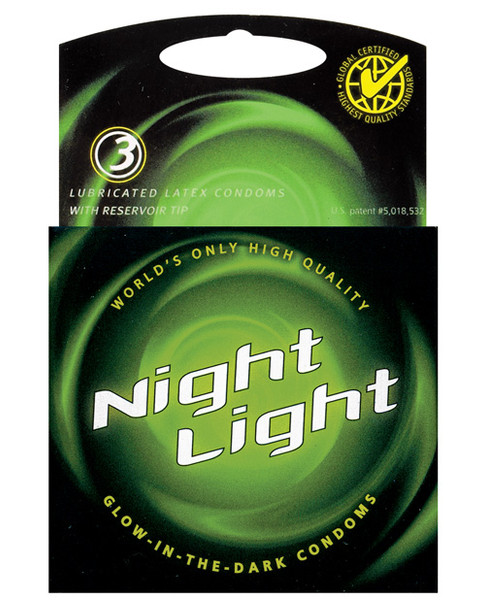 Night Light Glow In The Dark Condoms 3 Pack