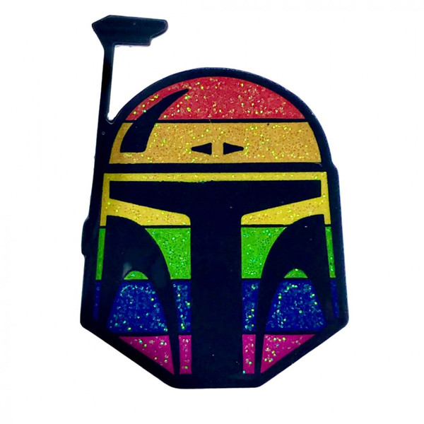 Geeky and Kinky Boba Fett Pride Pin