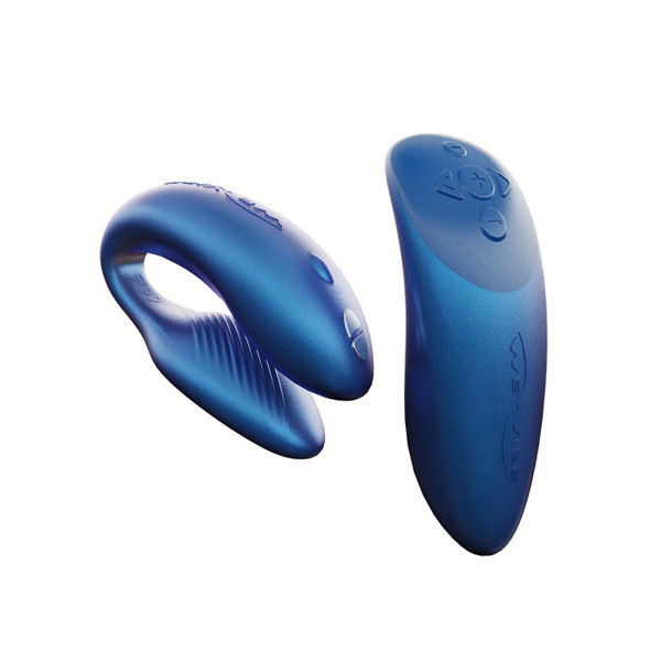 Chorus Couples Vibrator with Remote Control by We-Vibe-Cosmic Blue