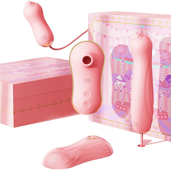 Zalo Unicorn Vibrator Set-Strawberry Pink