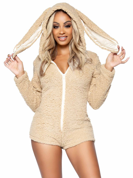 Beige Cuddle Bunny One Piece Costume