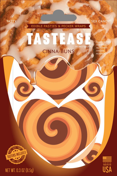 Tastease Cinna-Buns Edible Nipple Pasties and Pecker Wraps