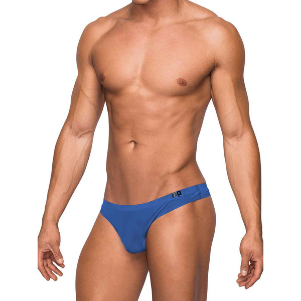 Male Power Blue Seamless Sleek Thong for Men