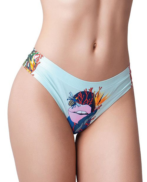 Mememe Lips Printed Thong