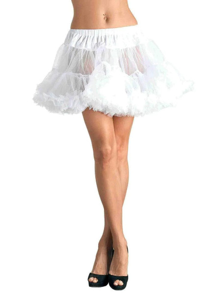 Layered Tulle Petticoat Costume Skirt-White