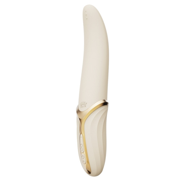 Zalo Eve Oral Pleasure Vibrator-Ivory White