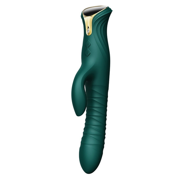 Zalo Mose Rabbit Thruster Vibrator-Turquoise Green