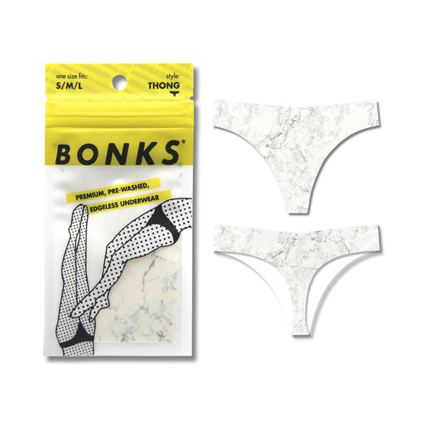 Bonks Rock Bottom Classic Thong Packaged Emergency Underwear